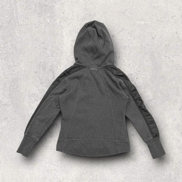 ★ Oakley Y2K Diagonal Zip Up Hooded Fleece Jacket ★ - Picture 4 of 6